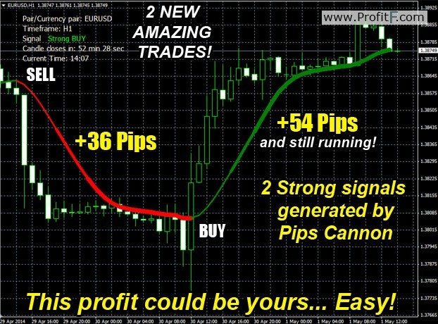 pips cannon example of trade MT4