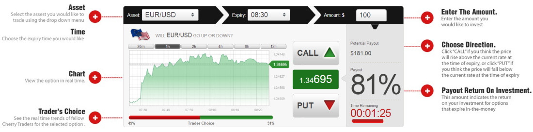 reliable binary options broker to minimum bids