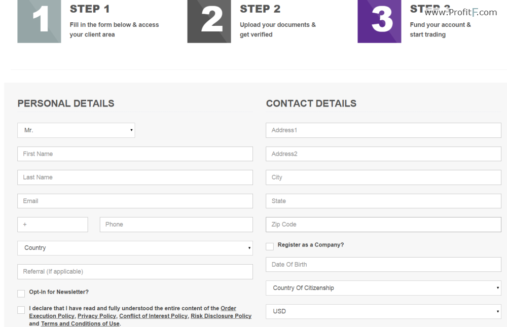 MTI markets open account form