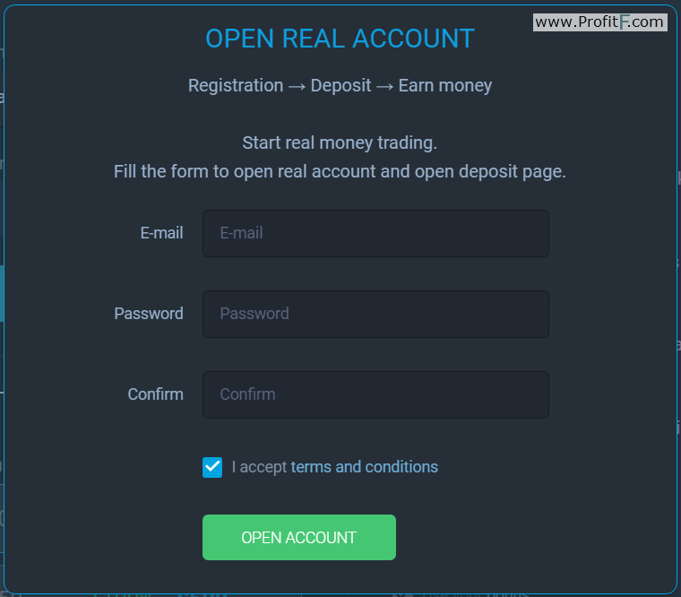 ExpertOption Opening an Account